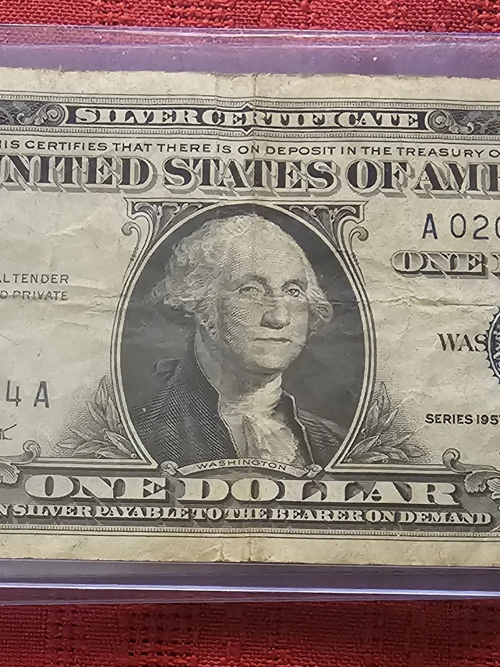 Vintage Silver Certificate One Dollar Bills - Set of 3 (Blue Seal) - Picture 4 of 5